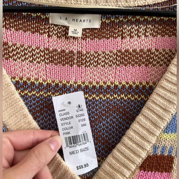 PAC SUN / LA Hearts 💕 Color Block Cardigan 🌈 - Picture 4 of 8